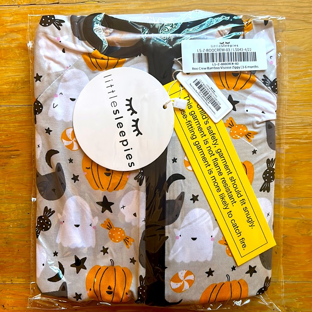 Little sleepies boo crew zippy size 3-6m